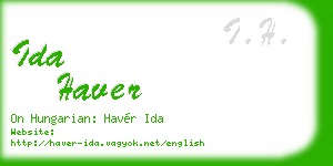ida haver business card